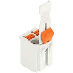 1-wire female connector, 6 pole, pitch 5 mm, straight, light gray, 2092-1106/002-1000