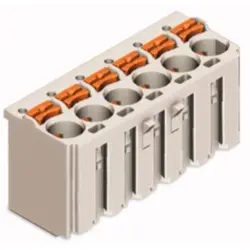 1-wire female connector, 2 pole, pitch 5 mm, straight, light gray, 2092-1122/000-5000