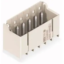 Pin header, 5 pole, pitch 5 mm, straight, light gray, 2092-1405/200-000