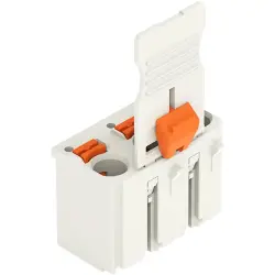 1-wire female connector, 3 pole, pitch 7.5 mm, straight, light gray, 2092-3103/002-000