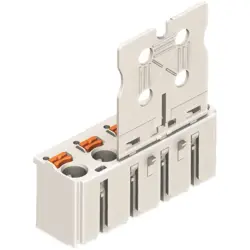 1-wire female connector, 5 pole, pitch 7.5 mm, straight, light gray, 2092-3105