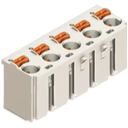 1-wire female connector, 5 pole, pitch 7.5 mm, straight, light gray, 2092-3125
