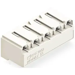 Socket header, 4 pole, pitch 7.5 mm, angled, light gray, 2092-3324/200-000