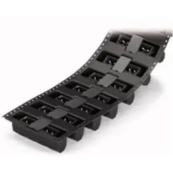 Pin header, 3 pole, pitch 5 mm, straight, black, 231-163/001-000/105-604/997-405