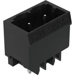 Pin header, 4 pole, pitch 5 mm, straight, gray, 231-164/001-000/105-604