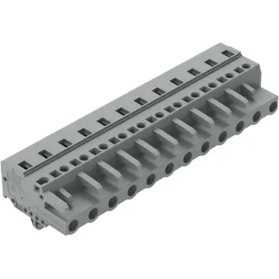 Socket header, 12 pole, pitch 7.5 mm, angled, gray, 231-212/008-000 - 1