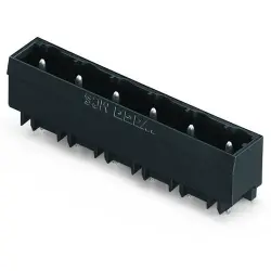 Pin header, 9 pole, pitch 7.5 mm, straight, black, 231-239/001-000/105-604