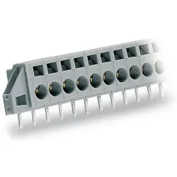 Connector, 7 pole, pitch 5 mm, angled, gray, 231-607/023-000