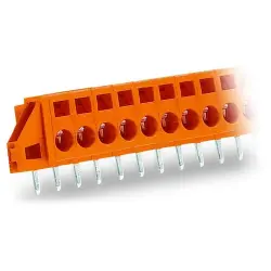 Connector, 6 pole, pitch 5.08 mm, straight, orange, 231-636/023-000