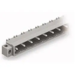 Pin header, 10 pole, pitch 7.5 mm, angled, gray, 231-840/040-000