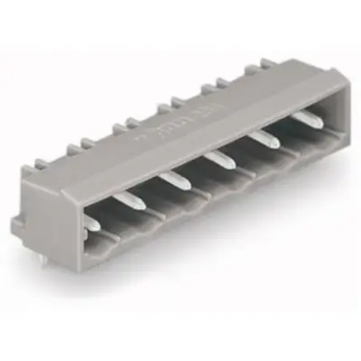 Pin header, 16 pole, pitch 7.5 mm, angled, gray, 231-846/001-000 - 1