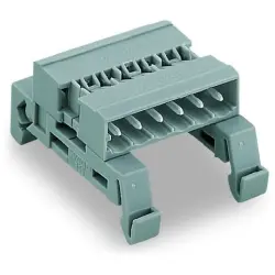 Connecting pin header, 24 pole, pitch 5 mm, straight, gray, 232-524/007-000