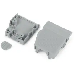 Strain relief housing for PCB connector, 232-608