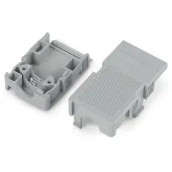Strain relief housing for PCB connector, 232-662