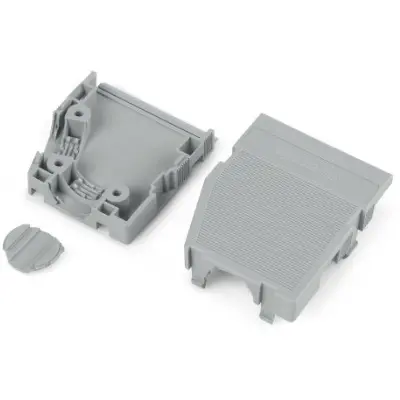 Strain relief housing for PCB connector, 232-665 - 1