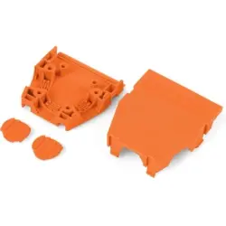Strain relief housing for PCB connector, 232-687