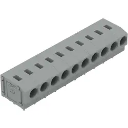 PCB terminal, 10 pole, pitch 5 mm, AWG 20-14, 24 A, push-in, gray, 235-410