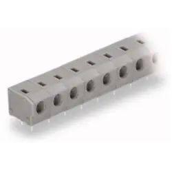 PCB terminal, 4 pole, pitch 7.5 mm, AWG 20-14, 24 A, push-in, gray, 235-504