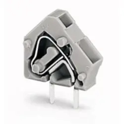 PCB terminal, 1 pole, pitch 5 mm, AWG 28-12, 24 A, cage clamp, red, 236-740