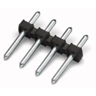 Pin header, 4 pole, pitch 3.5 mm, straight, black, 252-904 - 1