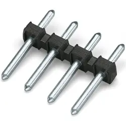 Pin header, 5 pole, pitch 3.5 mm, straight, black, 252-905