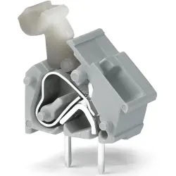 PCB terminal, 1 pole, pitch 7.5 mm, AWG 28-12, 24 A, cage clamp, red, 256-850