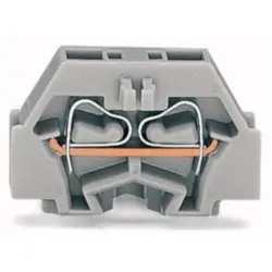 2-wire terminal, spring-clamp connection, 0.08-1.5 mm², 1 pole, 18 A, 6 kV, gray, 260-313