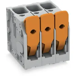 PCB terminal, 5 pole, pitch 7.5 mm, AWG 24-8, 41 A, push-in cage clamp, gray, 2606-3105/020-000