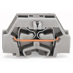 2-wire terminal, spring-clamp connection, 0.08-2.5 mm², 1 pole, 24 A, 6 kV, light gray, 261-303