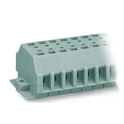 2-wire terminal strip, 4 pole, pitch 7 mm, 0.08-4.0 mm², AWG 28-12, straight, 24 A, 630 V, spring-cage connection, 262-104