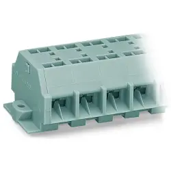 4-wire terminal strip, 3 pole, pitch 12 mm, 0.08-4.0 mm², AWG 28-12, straight, 32 A, 630 V, spring-cage connection, 262-203