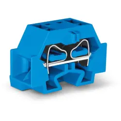 4-wire terminal, spring-clamp connection, 0.08-4.0 mm², 1 pole, 32 A, 8 kV, blue, 262-334