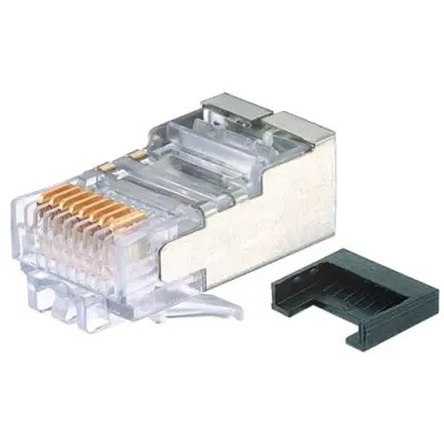 RJ45 plug, 8 pole, equipped, crimp connection, 09120009958 - 1