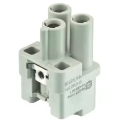 Socket contact insert, 3A, 2 pole, unequipped, crimp connection, with PE contact, 09120023151