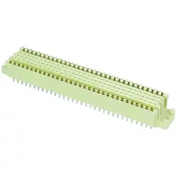 Female connector, 160 pole, z-a-b-c-d, pitch 2.54 mm, solder pin, straight, 02021602804