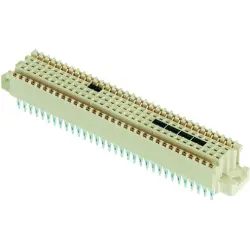 Female connector, 160 pole, z-a-b-c-d, pitch 2.54 mm, press-in connection, straight, 02031602201