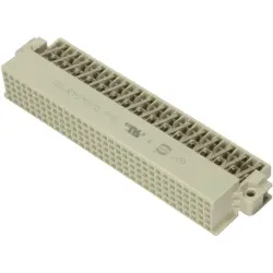 Female connector, 48 pole, z-b-d, pitch 2.54 mm, solder pin, angled, 02040481101