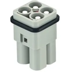 Pin contact insert, 3A, 4 pole, unequipped, crimp connection, 09120043051