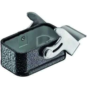 Surface mount housing, size Han-Compact, zinc die casting, longitudinal bow locking, IP65, 09120080301 - 1