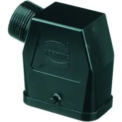 Grommet housing, size Han-Compact, PC, PG16, angled, longitudinal bow locking, IP65, 09120080527