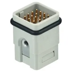 Pin contact insert, 3A, 21 pole, unequipped, crimp connection, 09120213001