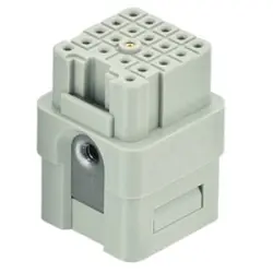 Socket contact insert, 3A, 21 pole, unequipped, crimp connection, 09120213101