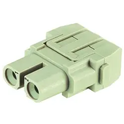 Socket contact insert, 2 pole, unequipped, crimp connection, 09140023102