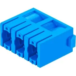 Socket/pin contact insert, 3 pole, unequipped, crimp connection, 09140033501