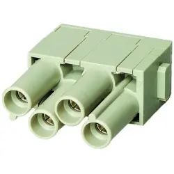 Socket contact insert, 4 pole, unequipped, crimp connection, 09140043141