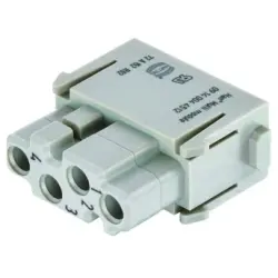 Socket contact insert, 4 pole, unequipped, crimp connection, 09140044513