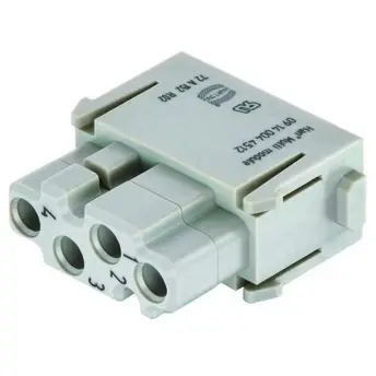 Socket contact insert, 4 pole, unequipped, crimp connection, 09140044513 - 1