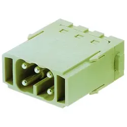 Pin contact insert, 5 pole, equipped, cage clamp terminal, 09140052616