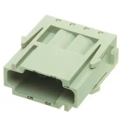 Pin contact insert, 6 pole, unequipped, crimp connection, 09140063001