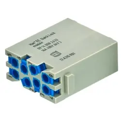 Pin contact insert, 8 pole, equipped, spring connection, 09140082633